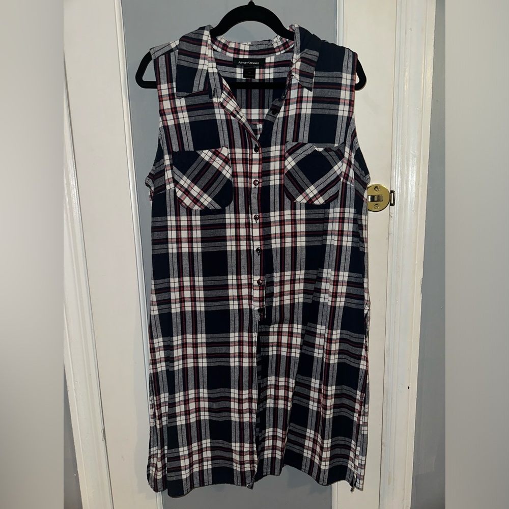 Ashley Stewart Flannel Tunic